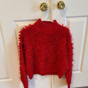 Maeve (from Anthropologie) Red Textured Women's Sweater